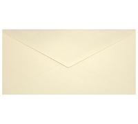 Netuno 25 Long Vanilla Pearl envelopes DL 110 x 220 mm 4.33 x 8.66 in 120gsm Aster Metallic Gold Ivory Long Pearlescent Envelope Shimmer envelopes for Wedding Invitations Letters Business Cards