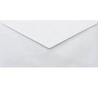 Netuno 25 Long White Pearlescent envelopes DIN DL 110x220mm 4.33x8.66″ 110gsm Sirio Pearl White gummed Pointed Flap no Window Shimmer Metallic for Wedding Invitations Greeting Cards menu Christmas