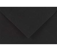 Netuno 25 mini Black Coloured envelopes DIN C7 85x120mm 3.19x4.49 inches 115gsm Sirio Color Nero gummed Pointed Flap no Window for Invitations Cards Money Coins RSVP Seeds Jewellery Buttons vignettes