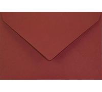 Netuno 25 mini Dark red Coloured envelopes DIN C7 85x120mm 3.19x4.49 inches 115gsm Sirio Color Cherry gummed Pointed Flap no Window for Invitations Cards Money Coins Seeds Jewellery Buttons vignettes