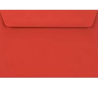 Netuno 25 red envelopes C6 114 x 162 mm 4.5 x 6.4 in 90gsm Burano Rosso Scarlatto Invitation Envelope Elegant Colourful envelopes for Letters Wedding Birthday Christmas Greeting Cards Postcards