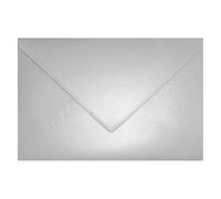Netuno 25 Silver Pearl envelopes C5 162 x 229 mm 6.4 x 9 in 120gsm Aster Metallic Silver Pearlescent Invitation Envelope Large Shimmer envelopes for A5 Letters Wedding Invitations brochures Flyers