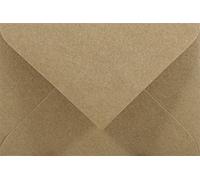 Netuno 25 Small Kraft envelopes C7 80 x 120 mm 3.15x4.7 100gsm mini-Envelope Recycled Brown Envelope Small Vintage envelopes for Business Cards Gift Cards Cash vouchers Flyers Tickets Thank You Notes