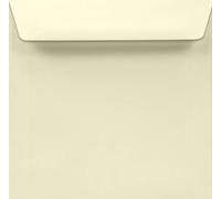 Netuno 25 Square Ivory envelopes 155 x 155 mm 6.1 x 6.1 in 120gsm Aster Smooth Ivory Elegant Cream Printable envelopes for Wedding Invitations Birthday Cards Greeting Cards Christmas Business