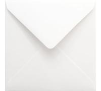 Netuno 25 Square White envelopes 110x110 mm 4.3x4.3in 120gsm Malmero Blanc eco-Friendly envelopes Colourful envelopes for Greeting Cards Christmas Cards Wedding Invitations Coloured envelopes