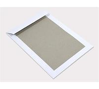 Netuno 25 White Board Backed envelopes B4 250 x 353 mm 9.8 x 13.9 in 400gsm Rigid Back mailers Shipping envelopes with Cardboard Back Hard Cardboard Envelope for documents certificates Diplomas