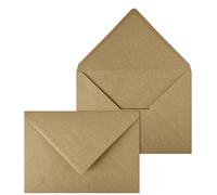 Netuno 250 Large Brown Kraft envelopes C5 162 x 229 mm 6.4 x 9 in 100gsm Natural Kraft Paper Envelope Vintage envelopes for A5 Letters Wedding Invitations Greeting Cards documents Postcards