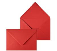 Netuno 250 Large red envelopes C5 162 x 229 mm 6.4 x 9 in 140gsm Coloured Invitation Envelope Elegant envelopes for A5 Letters Wedding Invitations Greeting Cards documents Postcards