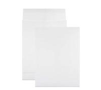 Netuno 250 White Gusset envelopes B4 250 x 353 mm 9.8 x 13.9 in 130gsm Expandable envelopes mailing Envelope Gusset Pockets mailers for Shipping documents Books Magazines Photos