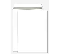 Netuno 250 White mailing envelopes B4 250 x 353 mm 9.8 x 13.9 in 100gsm Shipping envelopes Peel and Seal mailers Pocket Envelope Business mailing Envelope for documents invoices Contracts
