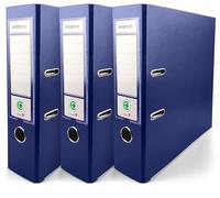 Netuno 3 Binder Dark Blue A4 Spine 8 cm 3.15in Extra Wide Cardboard File Organizer for Office School Desk Storage documents Strong Stable Large Capacity Practical