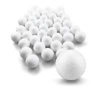 Netuno 48 white polystyrene balls 2.5 cm 0.98 in foam craft spheres DIY Christmas ornaments handmade decorations