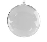 Netuno 5 clear acrylic flat medallions 10 cm 3.94 in plastic balls decorative ornaments transparent DIY crafts Christmas birthday gifts