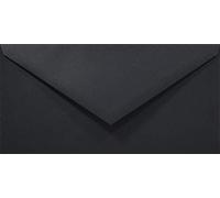 Netuno 50 Black Coloured envelopes DL 110 x 220 mm 4.33 x 8.66 in 80gsm Rainbow Decorative Envelope Colourful Long envelopes for Letters Flyers Business Cards Birthdays Weddings