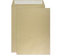 Netuno 50 Brown B5 envelopes 176 x 250 mm 80 g Kraft Paper Without Window Straight Flap self Adhesive Closure for documents Contracts invoices