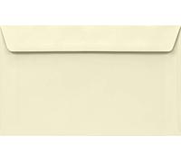 Netuno 50 Ivory envelopes 120 x 195 mm 4.7 x 7.7 in 100gsm Lessebo Smooth Ivory Straight Flap Elegant Cream envelopes for Weddings Birthdays Invitation Cards Thank You Notes Gift Cards Postcards