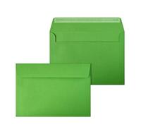 Netuno 50 Large Green envelopes C5 162 x 229 mm 6.4 x 9 in 120gsm Coloured Invitation Envelope Elegant envelopes for A5 Letters Wedding Invitations Greeting Cards documents Postcards