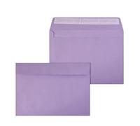 Netuno 50 Large Purple envelopes C5 162 x 229 mm 6.4 x 9 in 120gsm Coloured Invitation Envelope Elegant envelopes for A5 Letters Wedding Invitations Greeting Cards documents Postcards