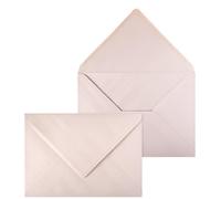 Netuno 50 Pale Pink Pearl envelopes C5 162 x 229 mm 6.4 x 9 in 150gsm Pearlescent Invitation Envelope Large Shimmer envelopes for A5 Letters Wedding Invitations Greeting Cards documents Postcards