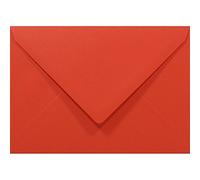 Netuno 50 red Coloured envelopes C6 114 x 162 mm 4.5 x 6.4 in 80gsm Rainbow Decorative Invitation Envelope Colourful envelopes for Weddings Letters Greeting Cards Birthdays Invitations