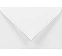Netuno 50 Small White envelopes 85 x 120 mm 3.35 x 4.7 in 100gsm Lessebo Smooth White Pointed Flap Elegant mini envelopes for Business Cards Thank You Notes Gift Cards Cash Gifts Flyers vouchers