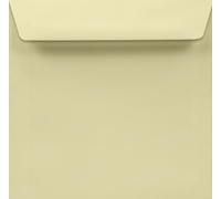 Netuno 50 Square Envelopes Ivory 17 x 17 cm 120 g Arena Ivory Elegant Envelopes Square Straight Flap Peel and Seal Paper Envelopes for Invitation Cards Christmas Cards