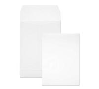 Netuno 50 White Gusset envelopes B5 176 x 250 mm 7 x 9.8 in 120gsm Expandable envelopes mailing Envelope Gusset Pockets mailers for Shipping documents Books Magazines Photos