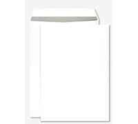 Netuno 50 White mailing envelopes B4 250 x 353 mm 9.8 x 13.9 in 100gsm Shipping envelopes Peel and Seal mailers Pocket Envelope Business mailing Envelope for documents invoices Contracts