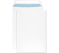 Netuno 50 White mailing envelopes B5 176 x 250 mm 6.9 x 9.8 in 90gsm Shipping envelopes Peel and Seal mailers Pocket Envelope Business mailing Envelope for documents invoices Contracts