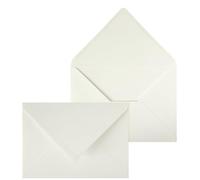 Netuno 50 White Ribbed envelopes C5 162 x 229 mm 6.4 x 9 in 160gsm Large Invitation Envelope Elegant Laid envelopes for A5 Letters Wedding Invitations Greeting Cards documents Postcards Christmas
