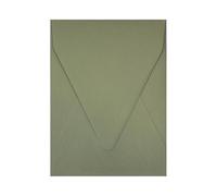 Netuno 500 Envelopes Olive Green 18.2 x 13.4 cm 120 g Materica Verdigris Elegant Envelopes for Wedding Birthday Christening Christmas Invitation Cards Elegant Envelopes High-Quality Envelopes