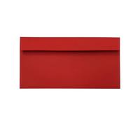 Netuno 500 Long red envelopes DL 110 x 220 mm 4.33 x 8.66 in 120gsm Design Invitation Envelope Elegant envelopes for Letters Weddings Christmas Birthdays Greeting Cards Postcards Invitations