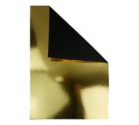 Netuno 50x Gold Mirror Cardboard A5 148 x 210 mm 5.8 x 8.3 in 260gsm Mirror Gold Metallic Board Metallic cardstock Glossy Paper for DIY Invitations cardmaking Tickets Scrapbooking Decoration