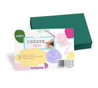 Netuno 50x Green Bristol Board A6 105 x 148 mm 4.1 x 5.8 in 250gsm Printable Coloured Card Stock Bristol Cardboard A6 paperboard Colourful Bristol Cards for DIY cardmaking brochures Invitations