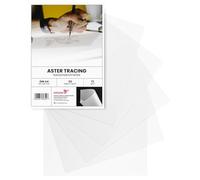 Netuno 50x Printable tracing Paper A4 210x297mm 8.3x11.7in 73gsm Aster Tracing White Transparent Sheets for Drawing Stencils Sketching Invitation Cards Place Cards Translucent Clear tracing Paper