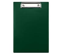 Netuno Clipboard A5 with Clip Dark Green Writing Board with Metal Clamp Hard Plate Plastic Writing Case Writing Pad Clipboard DIN A4 Document Holder Writing Board with Clip