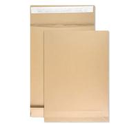 Netuno Pack of 50 Brown Folding Envelopes DIN C4 229 x 324 mm 130 g Brown Envelope Expandable Folding Mailing Bag C4 without Window Large Mailing Bag with Standing Base Envelope