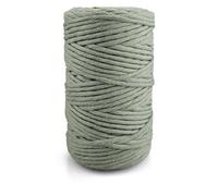 Netuno Sage Green 5mm 100m Macrame Cord, 100% Cotton, Biodegradable, Perfect for Wall Decorations, Jewelry & Craft Projects