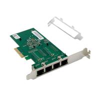 Network Adapter, 4 Port Gigabit Ethernet Card for Intel I350-T4V2 I350-T4