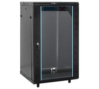 Network Cabinet 19" Black Cold-rolled Steel & Glass 60x45x86cm 15U Lock+Key IP20