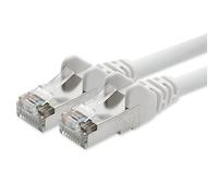 Network cable CAT 5e foil and braid shielded SFTP network patch cable with 2x RJ45 plugs 2m white