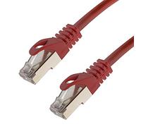 Network Cable S/FTP PIMF Cat 7 5.00 m Red Patch Cable Gigabit Ethernet LAN DSL CAT7 Cable