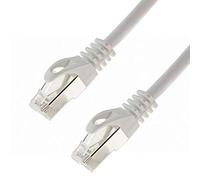 Network Cable S/FTP PIMF Cat. 7 5.00 m White Patch Cable Gigabit Ethernet LAN DSL CAT7 Cable
