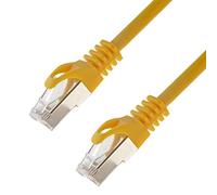 Network Cable S/FTP PIMF Cat 7 7.50 m Yellow Patch Cable Gigabit Ethernet LAN DSL CAT7 Cable