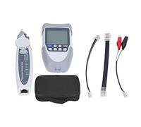 Network Cable Tester, Digital Analogue PoE Ethernet Wire Finder with LCD, Diagnostic Tool - Accurate Line Finding, Clear Voice, Ideal for Network Troubleshooting