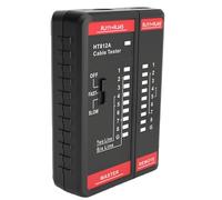 Network Cable Tester for Ethernet & Telephone Lines - RJ45 RJ11 Portable Continuity Check, Wire Mapping, Tone Tracing for CAT5/6 Cables - Home & Office Use