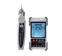 Network Cable Tester LCD Display Analogs Tracing Digital Search POE Test Cable Pairing Mapping Length Wiremap Checker Multimeter(ET618)