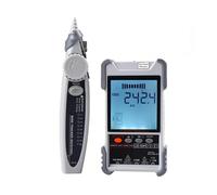 Network Cable Tester LCD Display Analogs Tracing Digital Search POE Test Cable Pairing Mapping Length Wiremap Checker Multimeter(ET618 ID Map 7pcs)