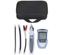 Network Cable Tester Multifunction Digital LCD POE Wire Tracker Line Finder with Bag for Telecommunication Engineering