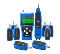 Network Cable Tester Multipurpose Network LAN Telephone Cable Tester 8 Far Test Sockets, Hunting 5E, 6E Tracker Wire Measure Cable Length Line Finder Home Repair